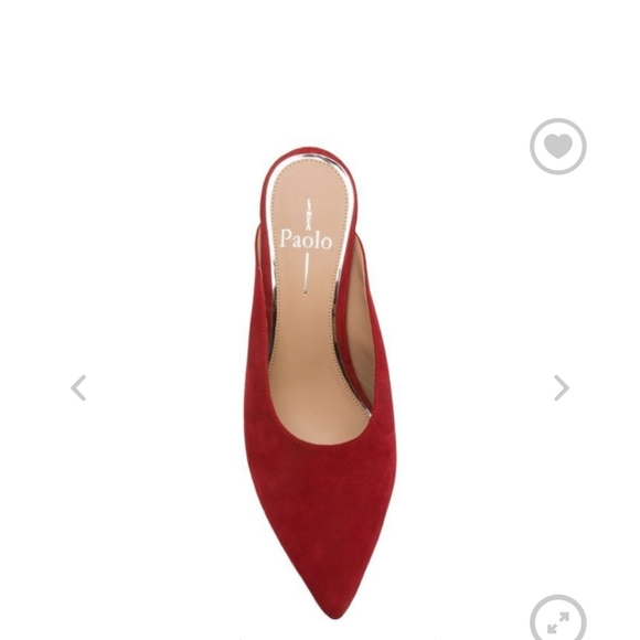 Paolo Shoes - Linea Paolo Zadie Aurora Red Kid Suede Block Mule